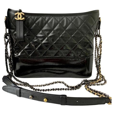 chanel gabrielle bag black hobo